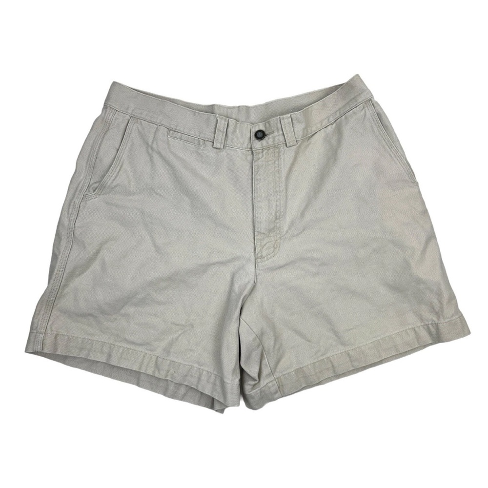 Patagonia Cotton Mens Shorts 38 Beige Flat Front Chino Bottoms